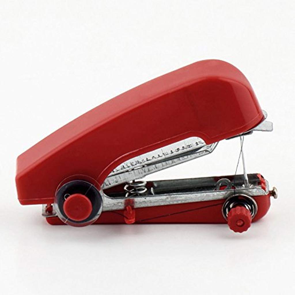 HASTHIP Random Color Portable Mini Hand-Held Clothes Fabrics Sewing Machine Use Mini Convenience Cordless Sewing Machine Household HASTHIP Random Color Portable Mini Hand-Held Clothes Fabrics Sewing Machine Use Mini Convenience Cordless Sewing Machine Household